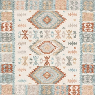 Safavieh Micro-loop MLP475M Ivory / Blue Area Rug Square