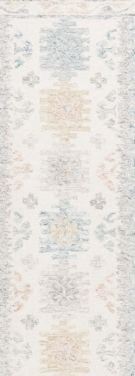 Safavieh Micro-loop MLP476M Ivory / Blue Area Rug Runner