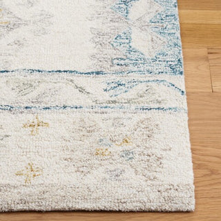 Safavieh Micro-loop MLP476M Ivory / Blue Area Rug Detail