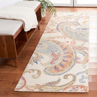 Safavieh Micro-loop MLP478P Ivory / Rust Area Rug Room Scene Feature