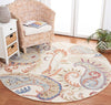 Safavieh Micro-loop MLP478P Ivory / Rust Area Rug Room Scene