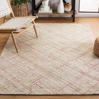 Safavieh Micro-loop MLP479Q Ivory / Red Area Rug Room Scene