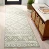 Safavieh Micro-loop MLP501W Sage / Ivory Area Rug Room Scene Feature