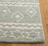 Safavieh Micro-loop MLP501W Sage / Ivory Area Rug Detail