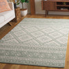 Safavieh Micro-loop MLP501W Sage / Ivory Area Rug Room Scene Feature