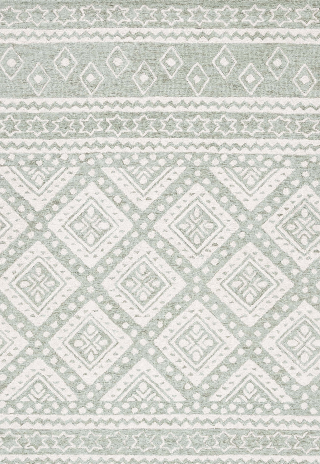 Safavieh Micro-loop MLP501W Sage / Ivory Area Rug main image