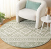 Safavieh Micro-loop MLP501W Sage / Ivory Area Rug Room Scene Feature