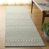 Safavieh Micro-loop MLP502W Sage / Ivory Area Rug Room Scene Feature