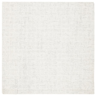 Safavieh Micro-loop MLP537F Light Grey / Ivory Area Rug Square