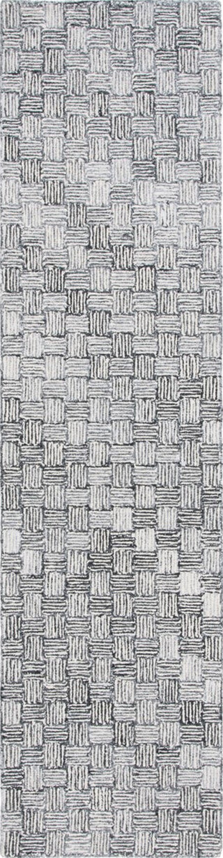 Safavieh Micro-loop MLP537H Dark Grey / Ivory Area Rug Runner