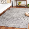 Safavieh Micro-loop MLP537H Dark Grey / Ivory Area Rug Room Scene
