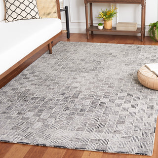 Safavieh Micro-loop MLP537H Dark Grey / Ivory Area Rug Room Scene