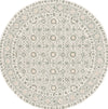 Safavieh Micro-loop MLP801A Ivory / Grey Area Rug Round