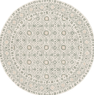 Safavieh Micro-loop MLP801A Ivory / Grey Area Rug Round