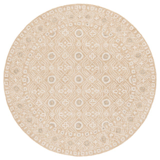 Safavieh Micro-loop MLP801D Gold / Ivory Area Rug Round