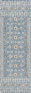 Safavieh Micro-loop MLP801M Blue / Ivory Area Rug Runner