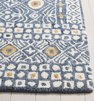 Safavieh Micro-loop MLP801M Blue / Ivory Area Rug Detail