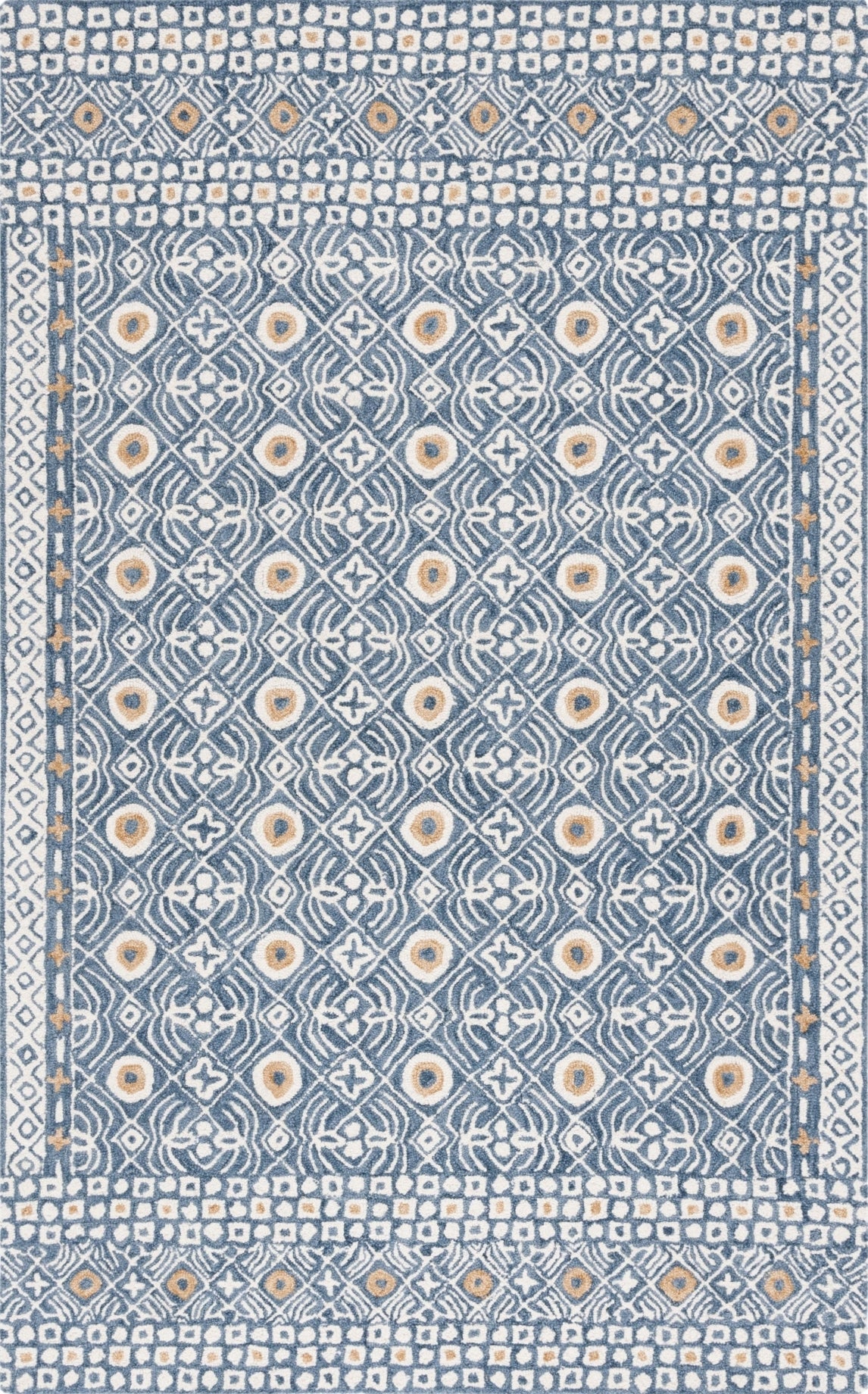 Safavieh Micro-loop MLP801M Blue / Ivory Area Rug main image