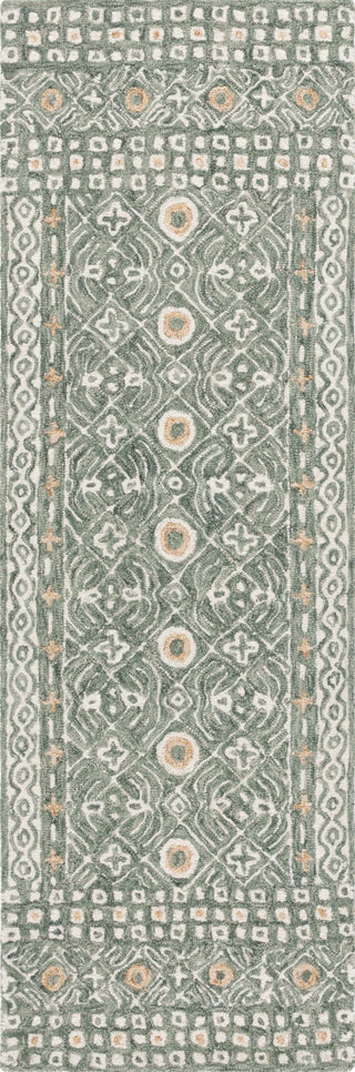 Safavieh Micro-loop MLP801Y Green / Ivory Area Rug Runner