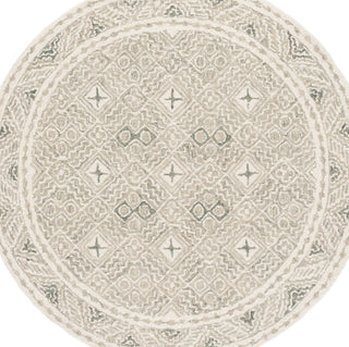 Safavieh Micro-loop MLP803G Silver / Ivory Area Rug Round