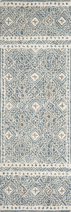 Safavieh Micro-loop MLP803M Blue / Ivory Area Rug Runner