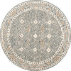 Safavieh Micro-loop MLP803M Blue / Ivory Area Rug Round