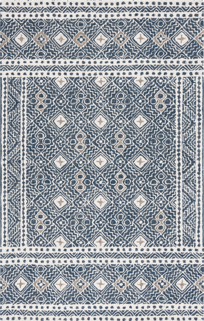 Safavieh Micro-loop MLP803N Navy / Ivory Area Rug main image