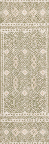 Safavieh Micro-loop MLP803Y Green / Ivory Area Rug Runner