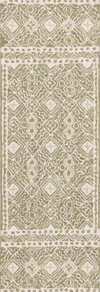 Safavieh Micro-loop MLP803Y Green / Ivory Area Rug Runner