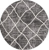 Safavieh Marrakesh MRK204H Charcoal / Ivory Area Rug Round