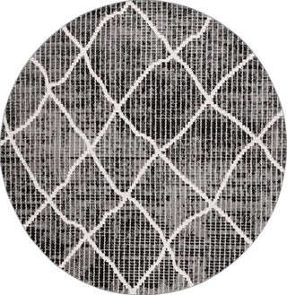 Safavieh Marrakesh MRK204H Charcoal / Ivory Area Rug Round