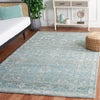 Safavieh Marquee MRQ106K Turquoise / Grey Area Rug Room Scene Feature