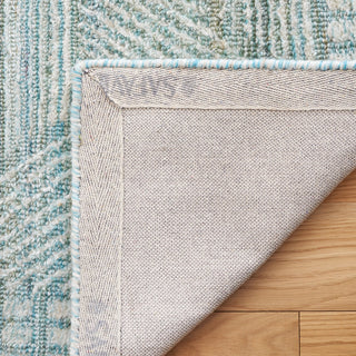 Safavieh Marquee MRQ107K Turquoise / Grey Area Rug Backing