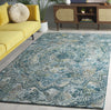 Safavieh Marquee MRQ110M Aqua / Green Area Rug Room Scene Feature