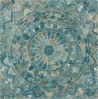 Safavieh Marquee MRQ110M Aqua / Green Area Rug Square