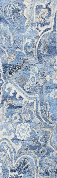 Safavieh Marquee MRQ116M Blue / Grey Area Rug Runner