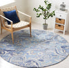 Safavieh Marquee MRQ116M Blue / Grey Area Rug Room Scene