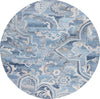 Safavieh Marquee MRQ116M Blue / Grey Area Rug Round