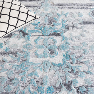 Safavieh Marquee MRQ122J Grey / Teal Area Rug Detail