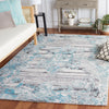 Safavieh Marquee MRQ122J Grey / Teal Area Rug Room Scene