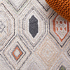 Safavieh Marquee MRQ124Q Rust / Grey Area Rug Detail