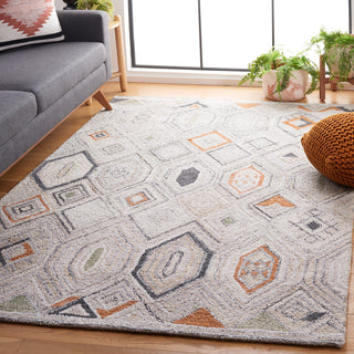 Safavieh Marquee MRQ124Q Rust / Grey Area Rug Room Scene