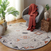 Safavieh Marquee MRQ124Q Rust / Grey Area Rug Room Scene