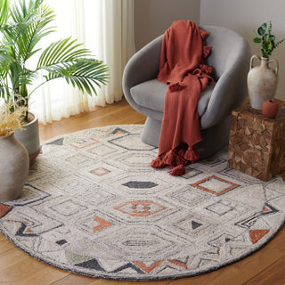 Safavieh Marquee MRQ124Q Rust / Grey Area Rug Room Scene