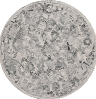 Safavieh Marquee MRQ126F Light Grey / Charcoal Area Rug Round