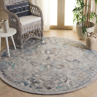 Safavieh Marquee MRQ126L Light Blue / Beige Area Rug Room Scene Feature