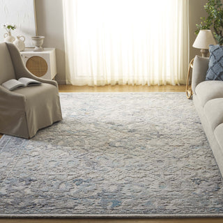 Safavieh Marquee MRQ126L Light Blue / Beige Area Rug Room Scene Feature