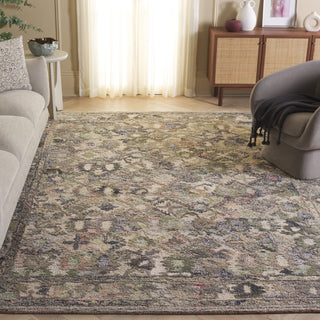 Safavieh Marquee MRQ126Y Green / Beige Area Rug Room Scene Feature