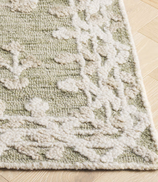 Safavieh Marquee MRQ503Y Green / Ivory Area Rug Detail