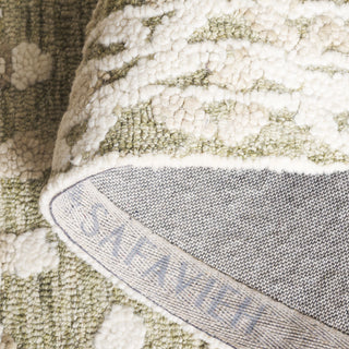 Safavieh Marquee MRQ503Y Green / Ivory Area Rug Fold